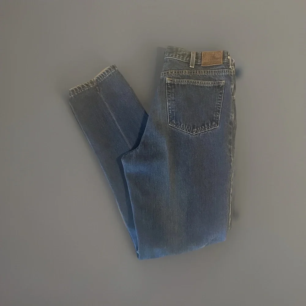 Lands End Men's Dark Denim Jeans Size‎ 35x 33